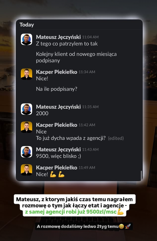 Opinia podopiecznego ze Slacka — screen 02