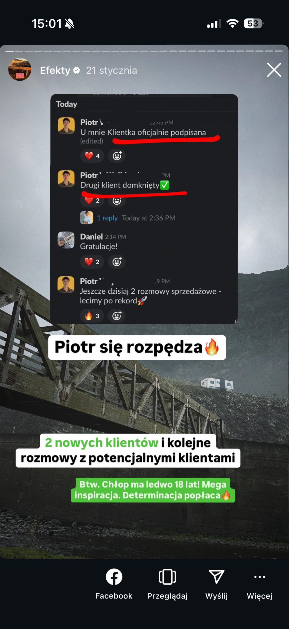 Opinia podopiecznego ze Slacka — screen 15
